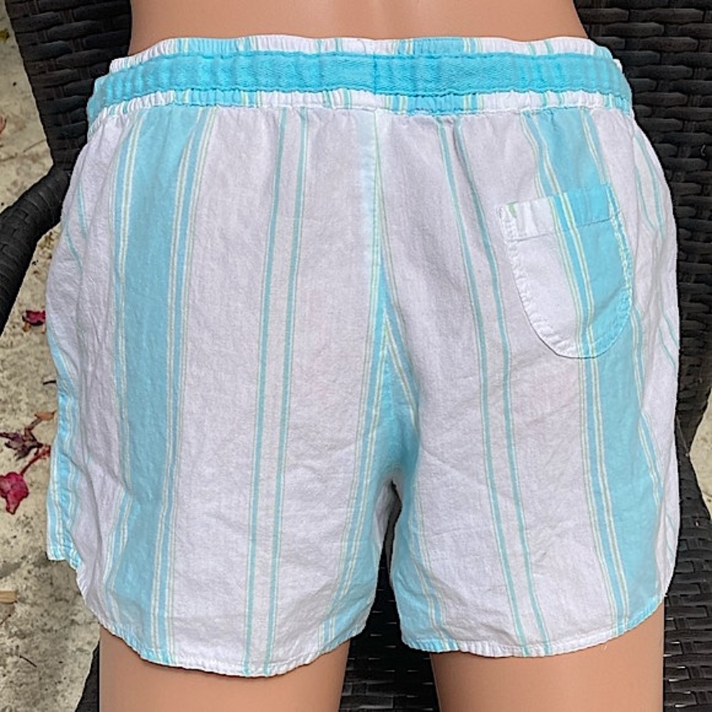 Gap Shorts Cotton Lightweight Turquoise White Extra Small - Picture 4 of 15